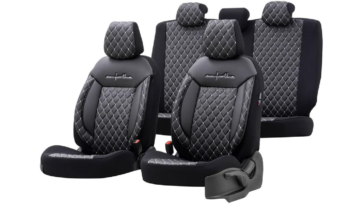 Housse+de+si%C3%A8ges+universel+en+cuir%2Ftextile+%27Comfortline+VIP%27+Noir%2FGris+-+11-pi%C3%A8ces+-+adapt%C3%A9+aux+Side-Airbags